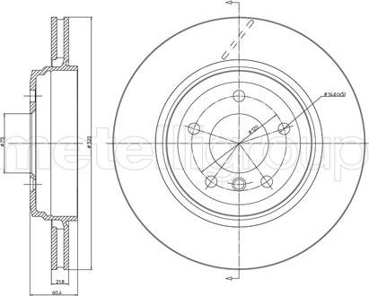 Fri.Tech. BD0741 - Тормозной диск avtokuzovplus.com.ua