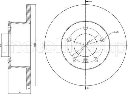 Fri.Tech. BD0756 - Тормозной диск avtokuzovplus.com.ua