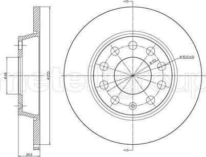 Fri.Tech. BD0767 - Тормозной диск avtokuzovplus.com.ua