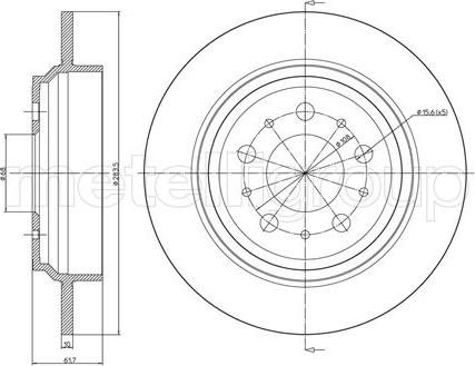 Fri.Tech. BD0772 - Тормозной диск avtokuzovplus.com.ua