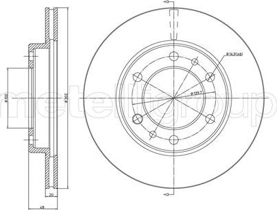 Fri.Tech. BD0791 - Тормозной диск avtokuzovplus.com.ua