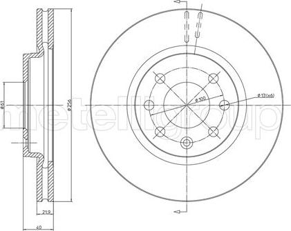 Fri.Tech. BD0793 - Тормозной диск avtokuzovplus.com.ua