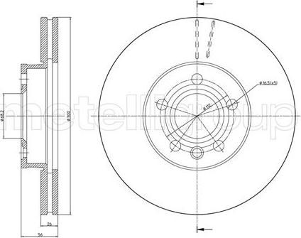 Fri.Tech. BD0807 - Тормозной диск avtokuzovplus.com.ua