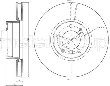 Fri.Tech. BD0808 - Тормозной диск avtokuzovplus.com.ua