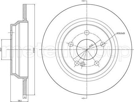 Fri.Tech. BD0857 - Тормозной диск avtokuzovplus.com.ua