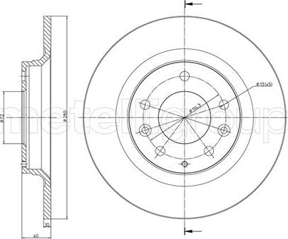 Fri.Tech. BD0859 - Тормозной диск avtokuzovplus.com.ua