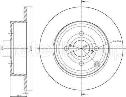 Fri.Tech. BD0868 - Тормозной диск avtokuzovplus.com.ua