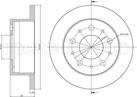 Fri.Tech. BD0869 - Тормозной диск avtokuzovplus.com.ua