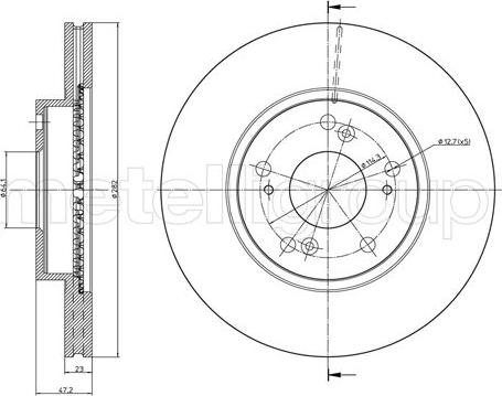 Fri.Tech. BD0880 - Тормозной диск avtokuzovplus.com.ua