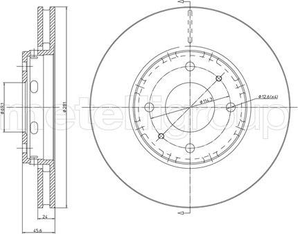 Fri.Tech. BD0902 - Тормозной диск avtokuzovplus.com.ua