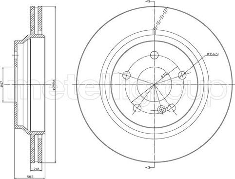 Fri.Tech. BD0911 - Тормозной диск avtokuzovplus.com.ua