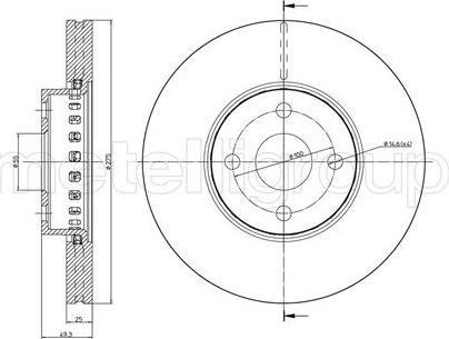 Febi Bilstein 27235 - Гальмівний диск autocars.com.ua