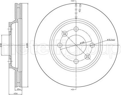 Fri.Tech. BD0937 - Тормозной диск avtokuzovplus.com.ua