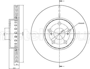 Fri.Tech. BD0955 - Тормозной диск avtokuzovplus.com.ua