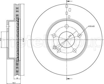 Fri.Tech. BD0970 - Тормозной диск avtokuzovplus.com.ua