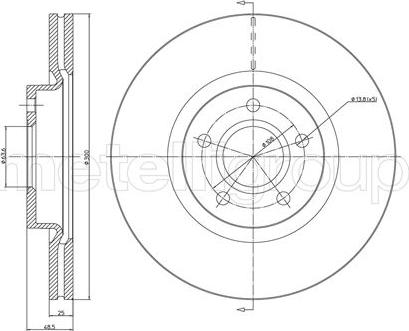 Fri.Tech. BD0986 - Тормозной диск avtokuzovplus.com.ua