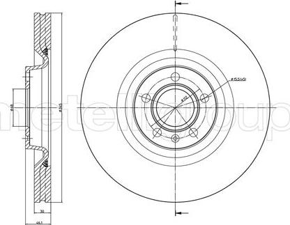 Fri.Tech. BD0993 - Тормозной диск avtokuzovplus.com.ua