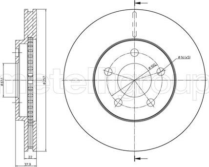 Fri.Tech. BD0998 - Тормозной диск avtokuzovplus.com.ua