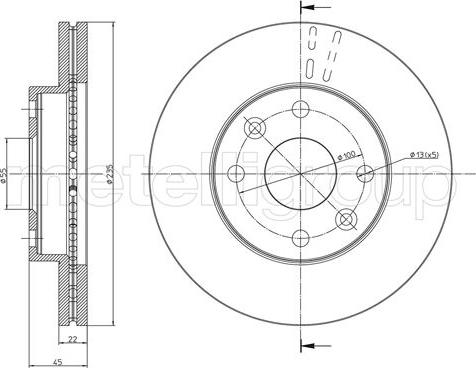 Fri.Tech. BD1029 - Тормозной диск avtokuzovplus.com.ua