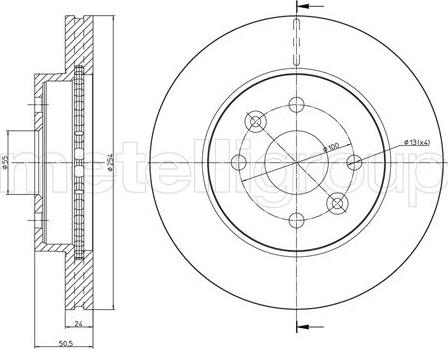 Fri.Tech. BD1030 - Тормозной диск avtokuzovplus.com.ua