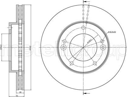 Fri.Tech. BD1031 - Гальмівний диск autocars.com.ua