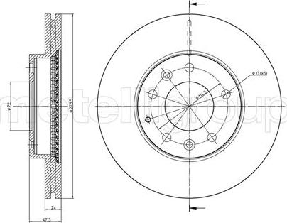 Fri.Tech. BD1037 - Тормозной диск avtokuzovplus.com.ua