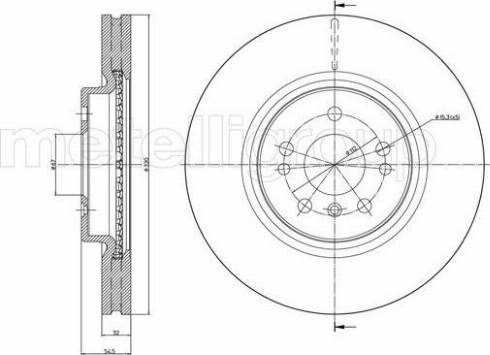 Fri.Tech. BD1043 - Тормозной диск avtokuzovplus.com.ua