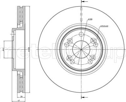 Fri.Tech. BD1058 - Тормозной диск avtokuzovplus.com.ua