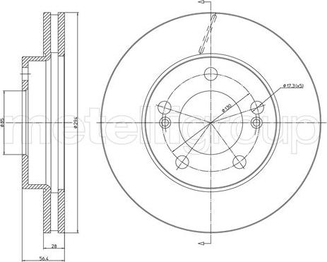 Fri.Tech. BD1060 - Гальмівний диск autocars.com.ua