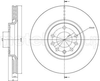 Fri.Tech. BD1087 - Тормозной диск avtokuzovplus.com.ua