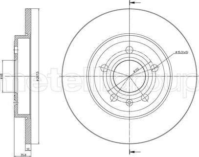 Fri.Tech. BD1091 - Тормозной диск avtokuzovplus.com.ua