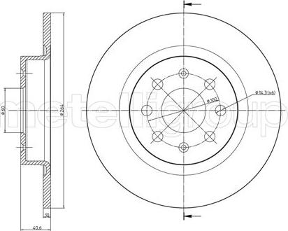 Fri.Tech. BD1099 - Тормозной диск avtokuzovplus.com.ua