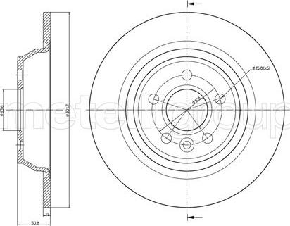 Fri.Tech. BD1101 - Тормозной диск avtokuzovplus.com.ua