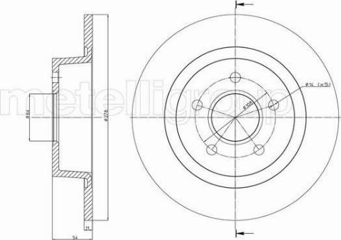 Fri.Tech. BD1102 - Тормозной диск avtokuzovplus.com.ua