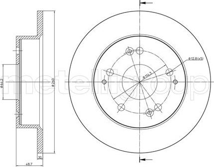 Fri.Tech. BD1106 - Тормозной диск avtokuzovplus.com.ua