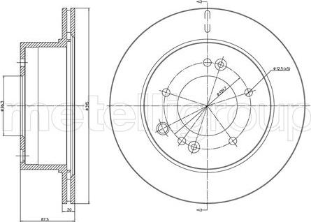 Fri.Tech. BD1121 - Тормозной диск avtokuzovplus.com.ua