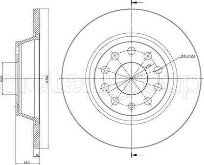 Fri.Tech. BD1145 - Тормозной диск avtokuzovplus.com.ua