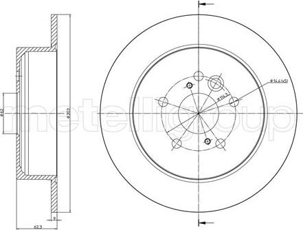 Fri.Tech. BD1151 - Тормозной диск avtokuzovplus.com.ua