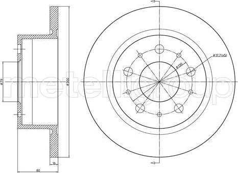 Fri.Tech. BD1165 - Тормозной диск avtokuzovplus.com.ua