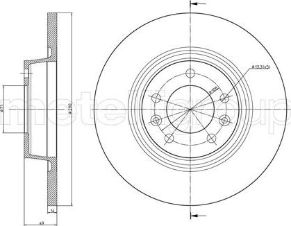 Fri.Tech. BD1178 - Тормозной диск avtokuzovplus.com.ua