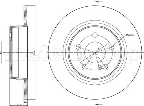 Fri.Tech. BD1185 - Тормозной диск avtokuzovplus.com.ua