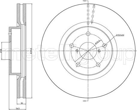 Fri.Tech. BD1219 - Тормозной диск avtokuzovplus.com.ua