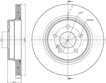 Fri.Tech. BD1233 - Тормозной диск avtokuzovplus.com.ua