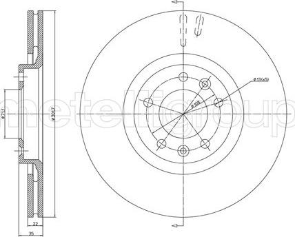 Fri.Tech. BD1239 - Тормозной диск avtokuzovplus.com.ua