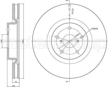 Fri.Tech. BD1242 - Тормозной диск avtokuzovplus.com.ua