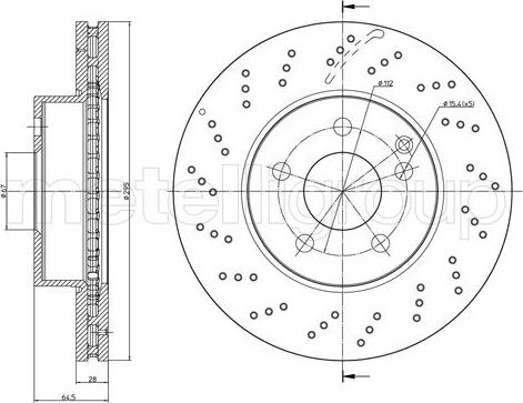 Fri.Tech. BD1243 - Тормозной диск avtokuzovplus.com.ua