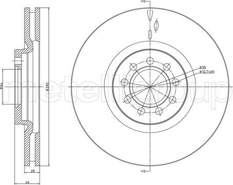 Fri.Tech. BD1252 - Тормозной диск avtokuzovplus.com.ua