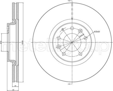 Fri.Tech. BD1255 - Тормозной диск avtokuzovplus.com.ua