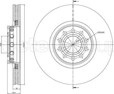 Protechnic PRD3042 - Тормозной диск avtokuzovplus.com.ua