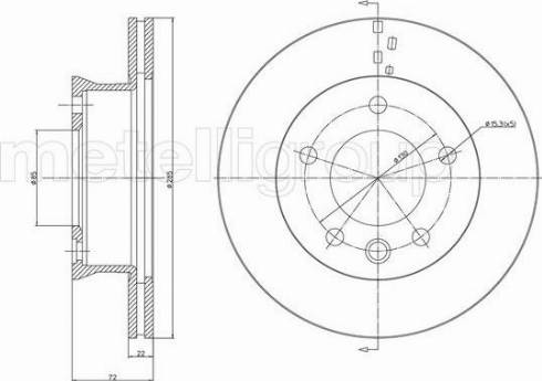 Fri.Tech. BD1312 - Тормозной диск avtokuzovplus.com.ua